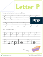 Practice Tracing P Prek PDF