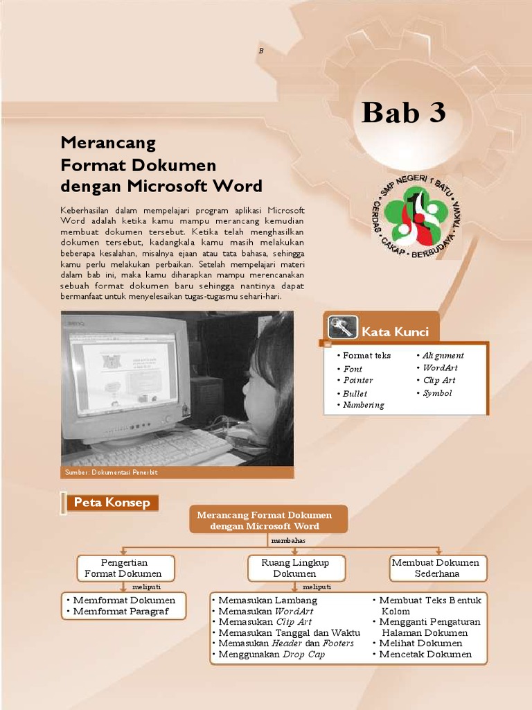 3.merancang Format Dokumen Dengan Microsoft Word | PDF