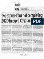 Business World, Oct. 17, 2019, No Excuses For Not Completing 2020 Budget, Cayetano Says PDF