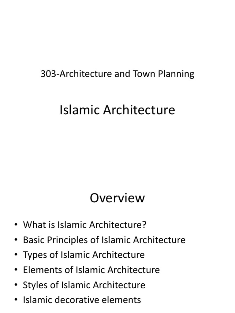 Islamic Architecture: 303-Architecture and Town Planning | PDF | Mosque ...