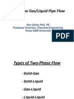 Two-Phase Gas/Liquid Pipe Flow: Ron Darby PHD, Pe Professor Emeritus, Chemical Engineering Texas A&M University