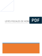 Leyes Fiscales Vigentes de Honduras