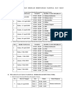 Jadwal Usbn Dan Un