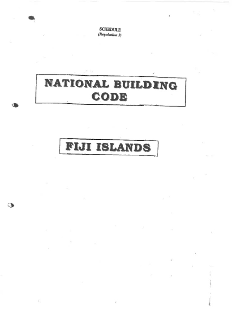 Fiji National Buiding Code | PDF