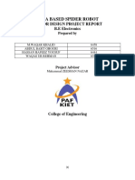 Fpga Based Spider Robot: Senior Design Project Report B.E Electronics