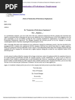 Sample Notice of Termination