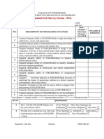 Student Exit Survey Form