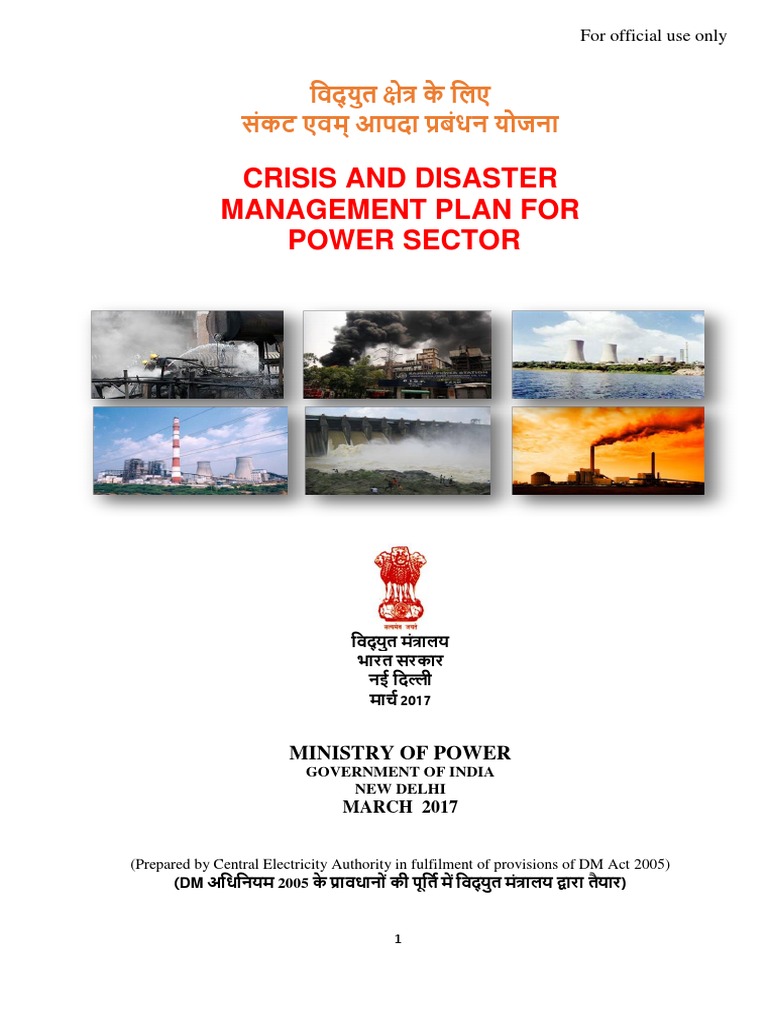 Power Sector Disaster Management Plan | PDF | Emergency Management ...