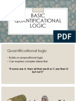 Basic Quantificational Logic