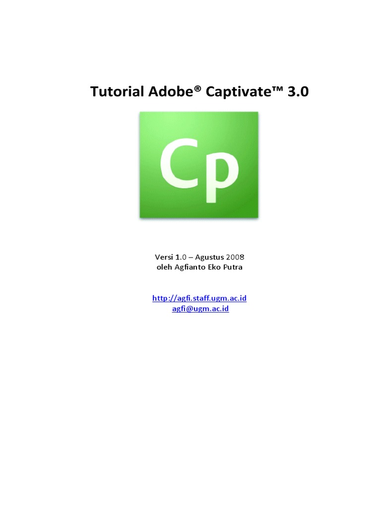 Tutorial Adobe Captivate 3.0 | PDF