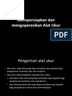 Pengoperasian Alat Ukur