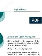 Sampling Methods