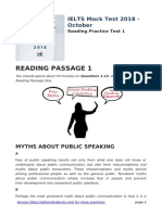 Reading Passage 1: IELTS Mock Test 2018 - October