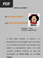 Discurso Direto Indireto 7º