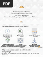 Accelerating Time To Science: Transforming Research in The Cloud