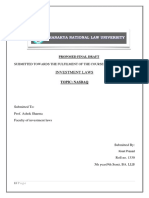 Investment Laws: Submitted Towards The Fulfilment of The Course Titled