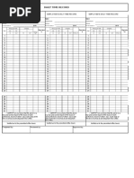 Daily Time Record: Employee'S Daily Time Record Employee'S Daily Time Record Employee'S Daily Time Record