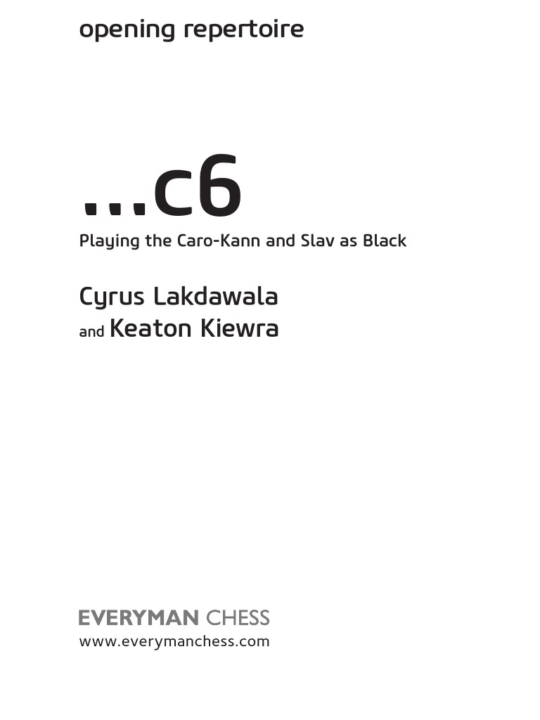 Caro-Kann and Slav Opening Repertoire | PDF | Chess Openings | Game Theory