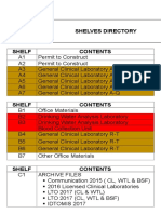 Shelves Directory 2018 Revised