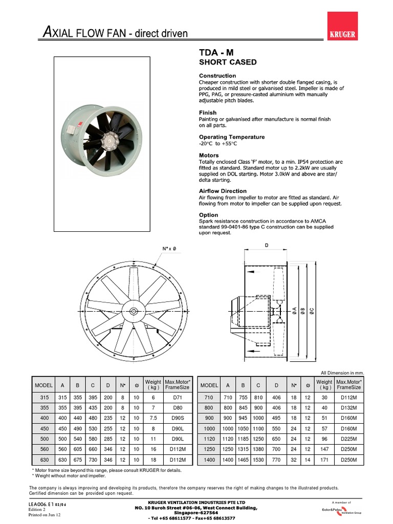 Kruger Fan Selection Guide PDF | PDF | Classical Mechanics | Building ...