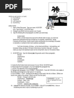 Word Processing Activity 4: What You Will Practice or Learn: 1) Font Effects 2) Alignment 3) Line Spacing 4) Numbering