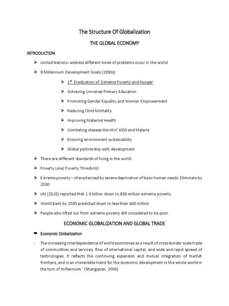 Globalization and Economic Inequality | PDF | Extreme Poverty ...