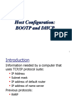 Host Configuration: Bootp and DHCP