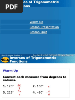 Warm Up Lesson Presentation Lesson Quiz: Holt Mcdougal Algebra 2 Holt Algebra 2 Holt Mcdougal Algebra 2