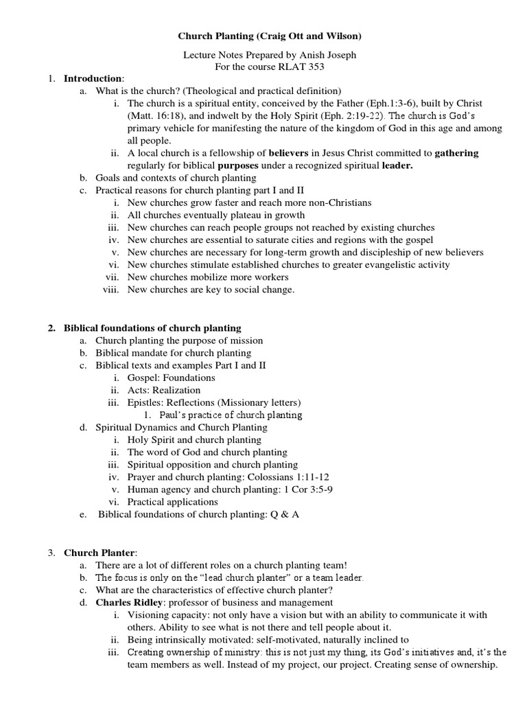 Church Growth-1 PDF | PDF | Church Planting | House Church