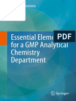 Thomas Catalano (Auth.) - Essential Elements For A GMP Analytical Chemistry Department-Springer-Verlag New York (2013)