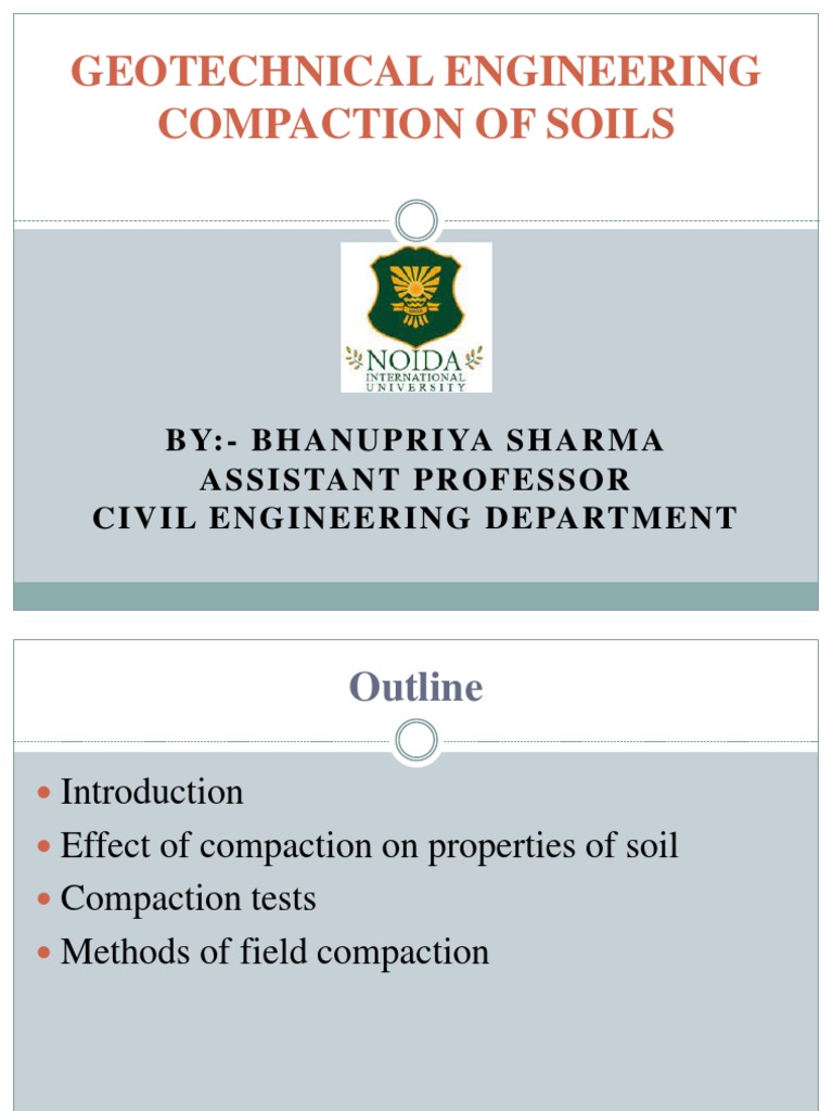 Soil Compaction Techniques and Tests | PDF | Soil Mechanics | Soil Science