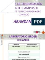 Curvas de Degradacion en Arandano Entrust