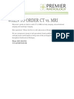 Physician's guide to ordering CT or MRI imaging