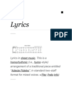 Lyrics - Wikipedia PDF