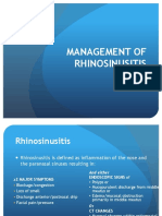 Management of Rhinosinusitis: Delfitri Munir