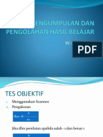 Pengumpulan Dan Pengolahan Hasil Belajar