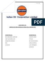 Assignment On: Arbitration Proceedings in Indian Oil Corporation
