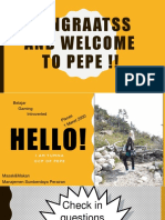 Congraatss and Welcome To Pepe !!