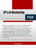 7P's of Marketing