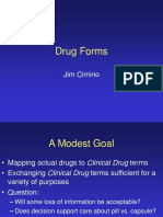 Mapping Drug Forms to Clinical Terms