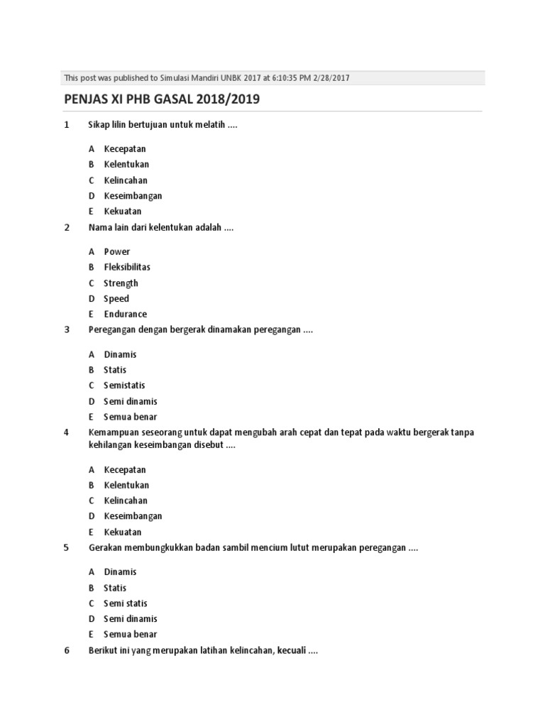 Membungkukkan Badan Untuk Melatih Otot Nasi