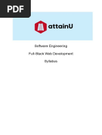 AttainU Software Engineering Syllabus