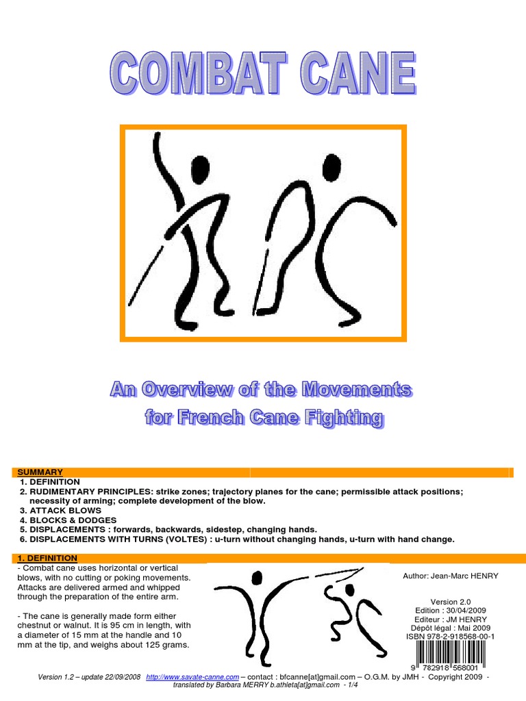 1henry Jean Marc Combat Cane An Overview of The Movements For PDF | PDF ...