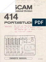 Tascam 414 Owners Manual