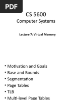 Computer Systems: Lecture 7: Virtual Memory