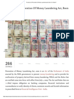 Provisions of Prevention of Money Laundering Act, Boon or A Bane