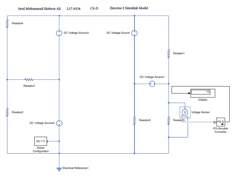 Simulink Model for Electrical Circuit Analysis | PDF | Electrical ...