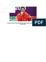 Jonatan Christie Peraih Medali Emas Bulu Tangkis Tunggal Putra Asian Games 2018