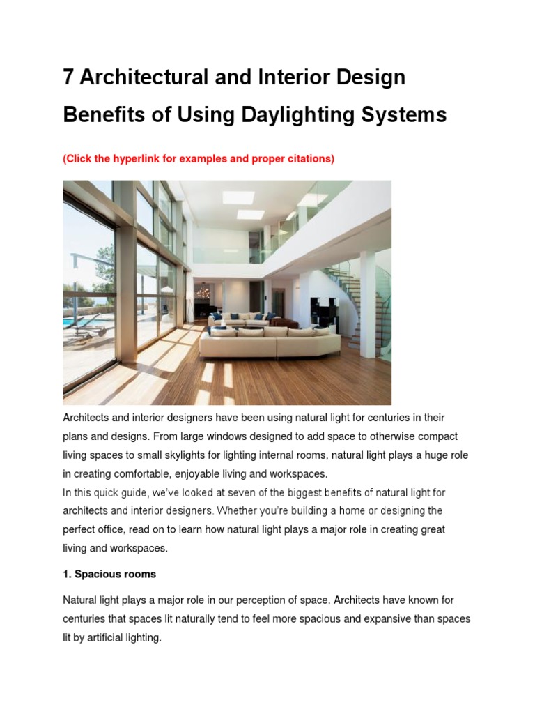 Impact of Natural Light on Design Mood | PDF | Lighting | Light