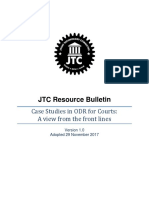 JTC Resource Bulletin: Case Studies in ODR For Courts: A View From The Front Lines